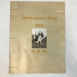 R.E.M. GREEN WORLD TOUR BOOK 1989